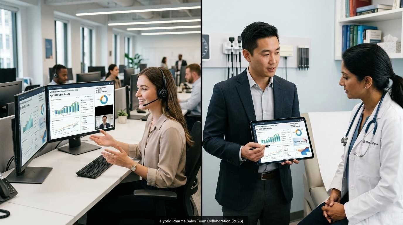 Hybrid Pharma Sales Teams: Blending Virtual and Field Forces for 2026 Growth